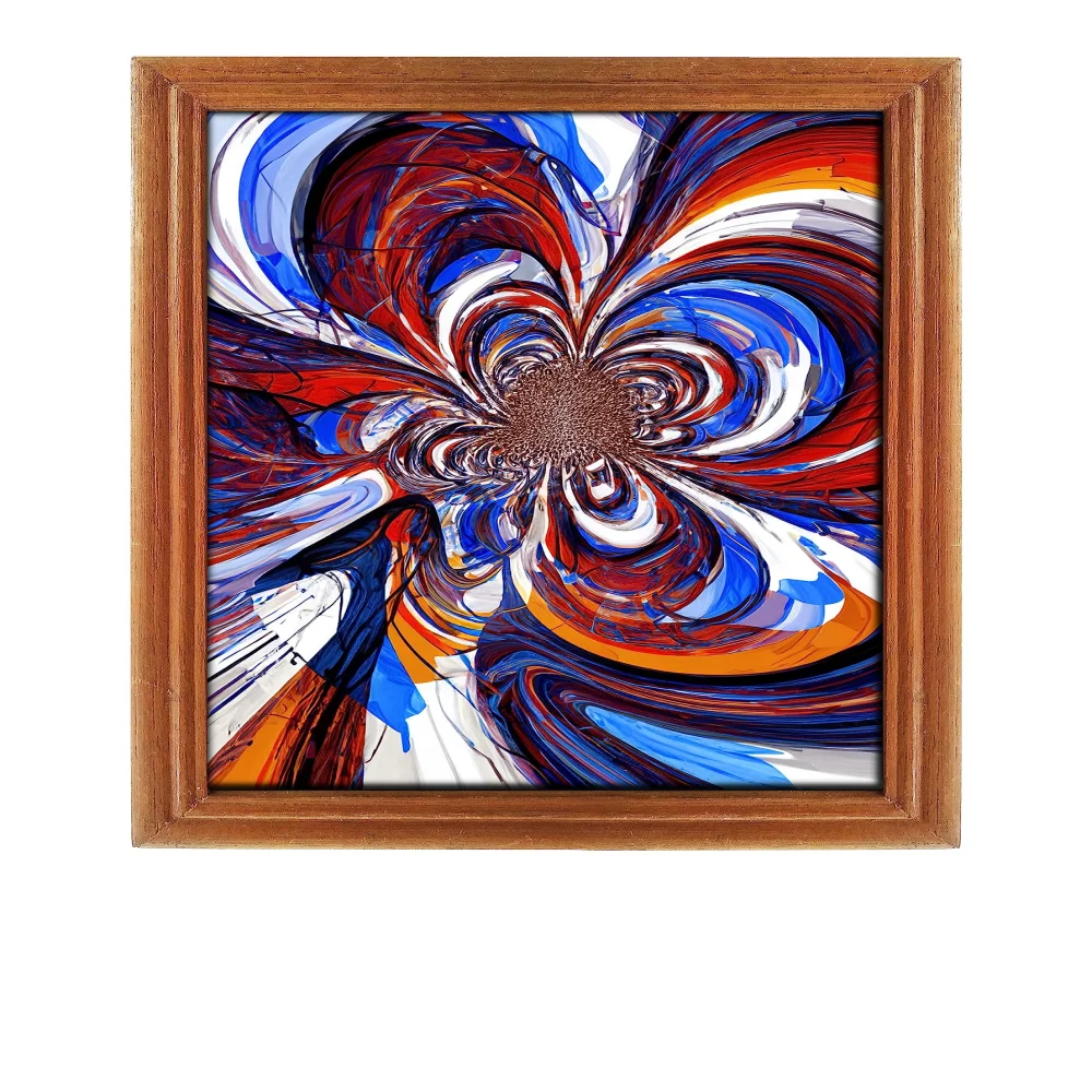 Watch Your Thoughts Motivational Poster Modern Laminated Digital Prints Wall Art Paintings Ready to Hang for Office Living Room Home Decorations and Teak Wood Framed (12.5x8.5) in