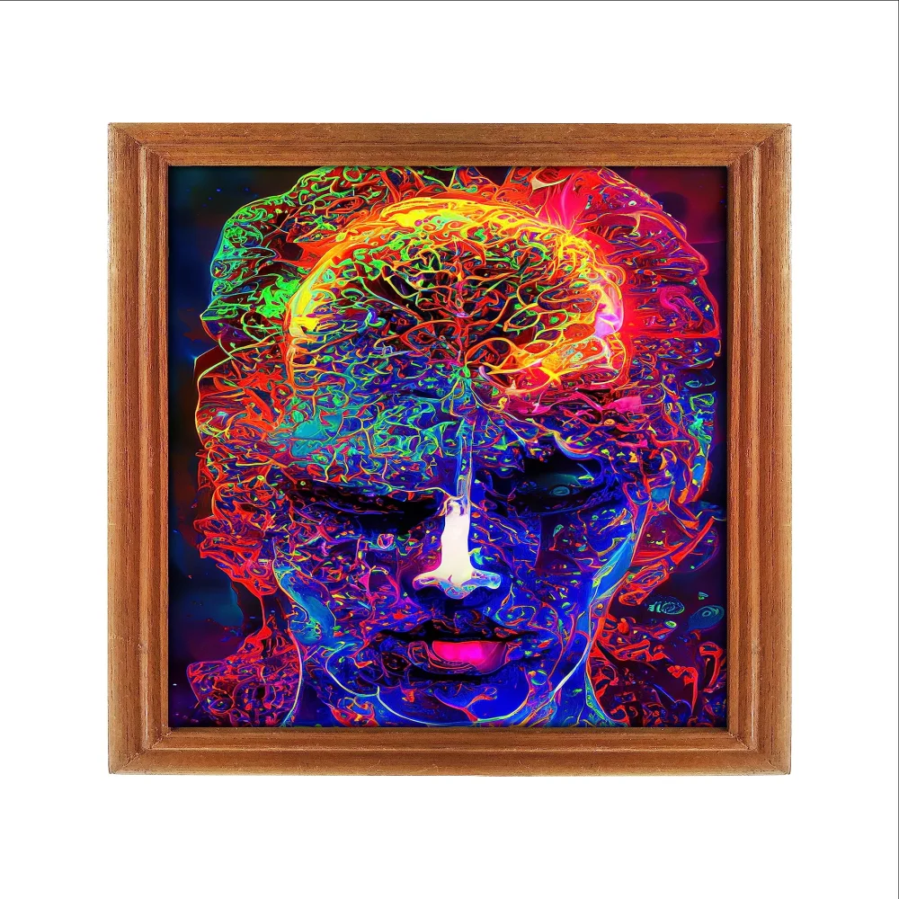 Wall Deco Special Laminated Digital RePrint With Teak Wooden Photo Frame Digital Reprint (12.5 x 9) in