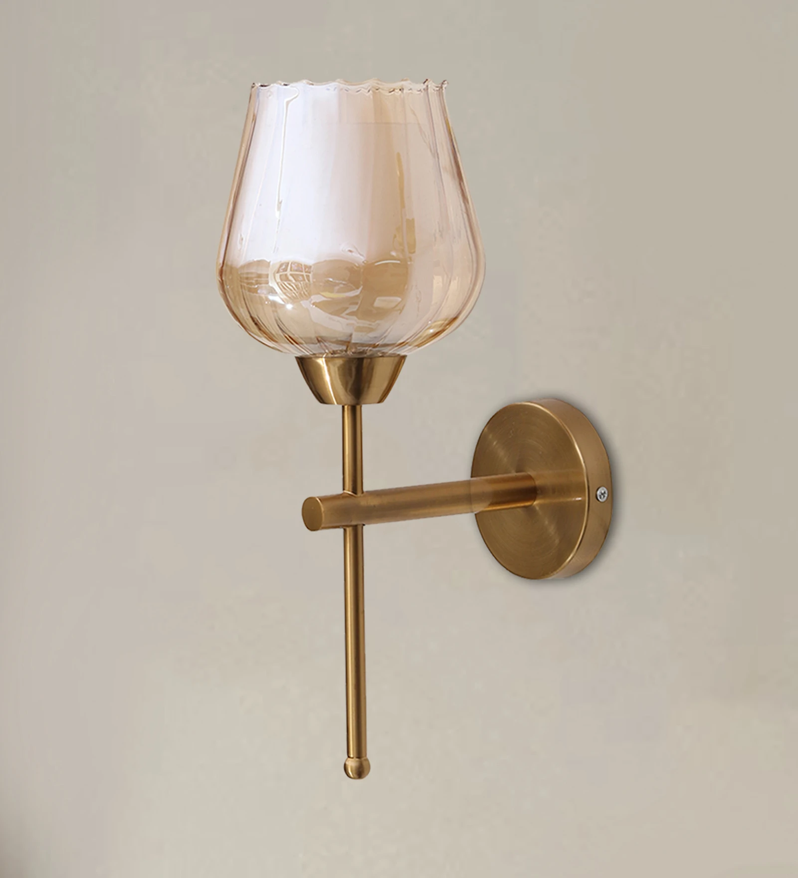 Your Walls with the Stylish and Decorative Lotus Shaped Glass Wall Light