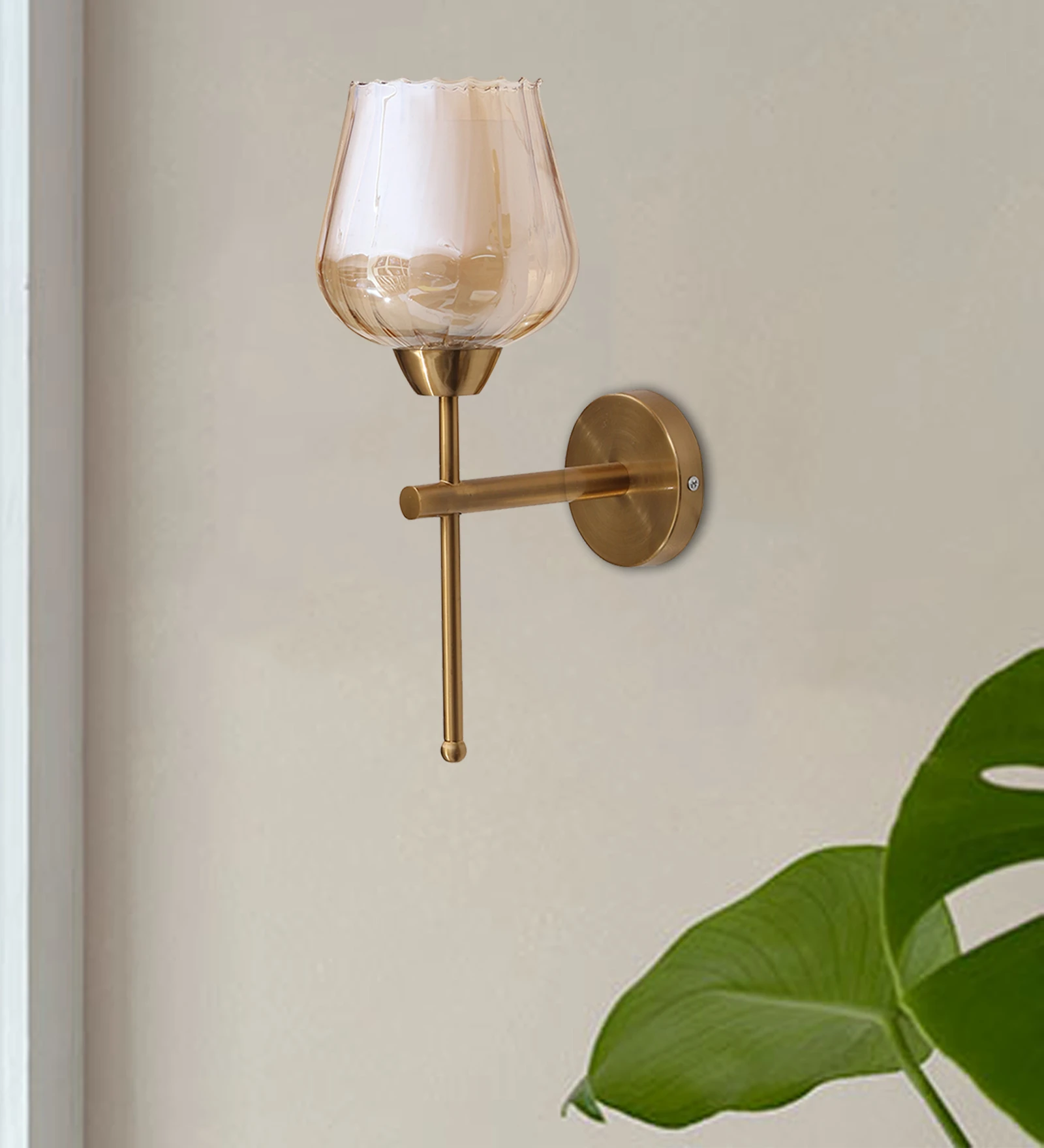 Your Walls with the Stylish and Decorative Lotus Shaped Glass Wall Light