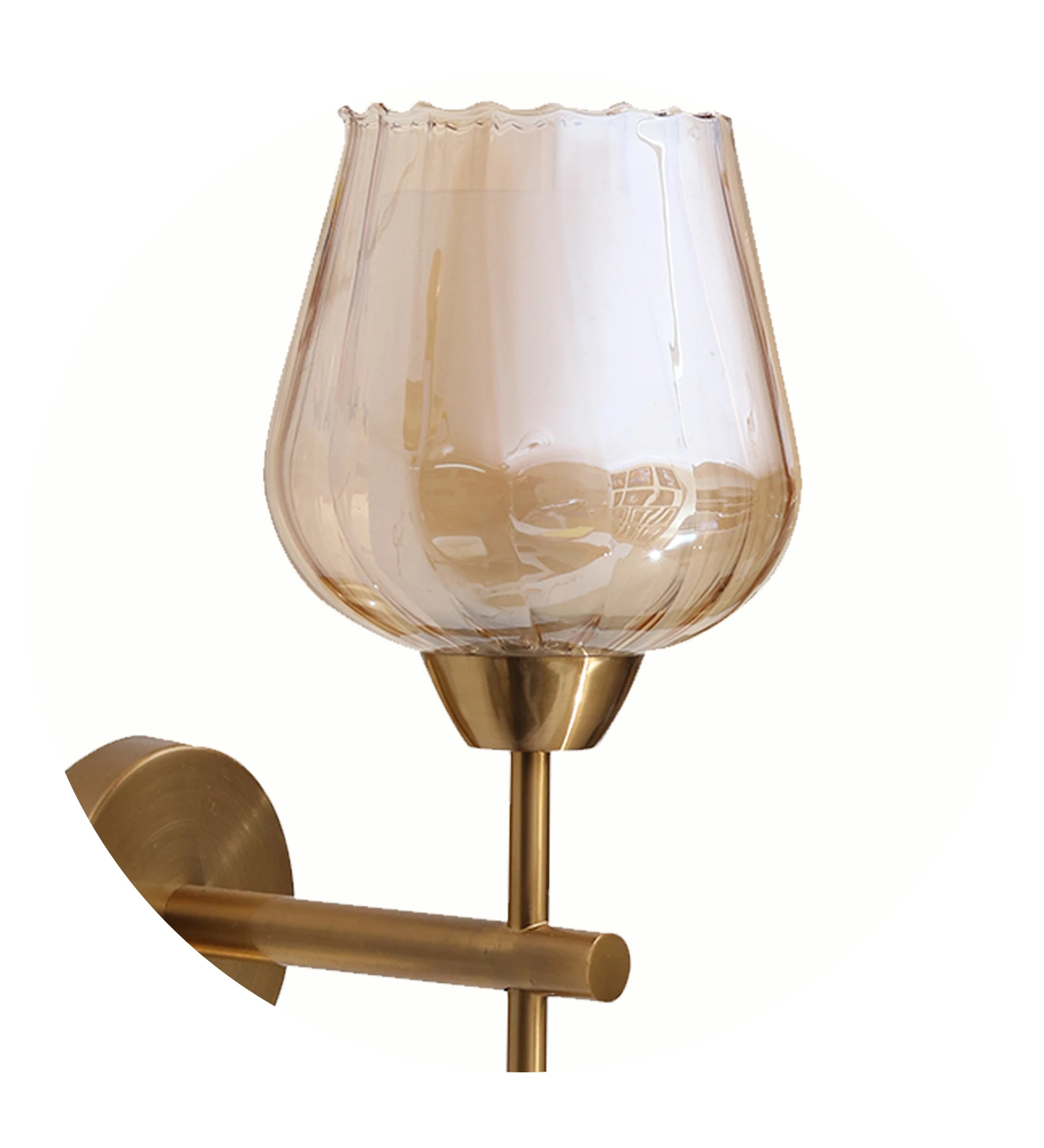 Your Walls with the Stylish and Decorative Lotus Shaped Glass Wall Light