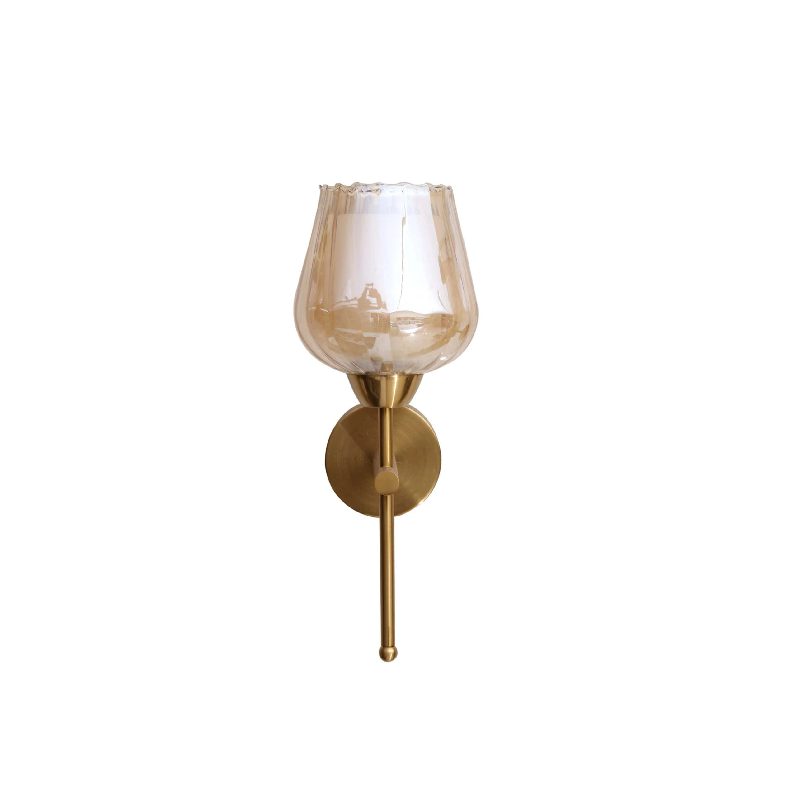 Your Walls with the Stylish and Decorative Lotus Shaped Glass Wall Light