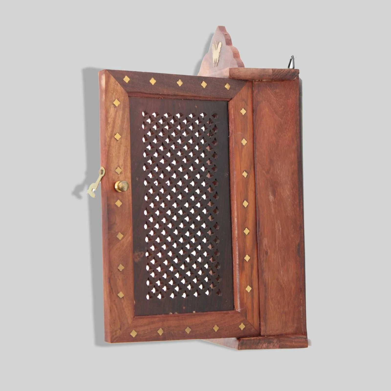 Handicraft Wooden Key Chain Jharokha Design | SKE-300008