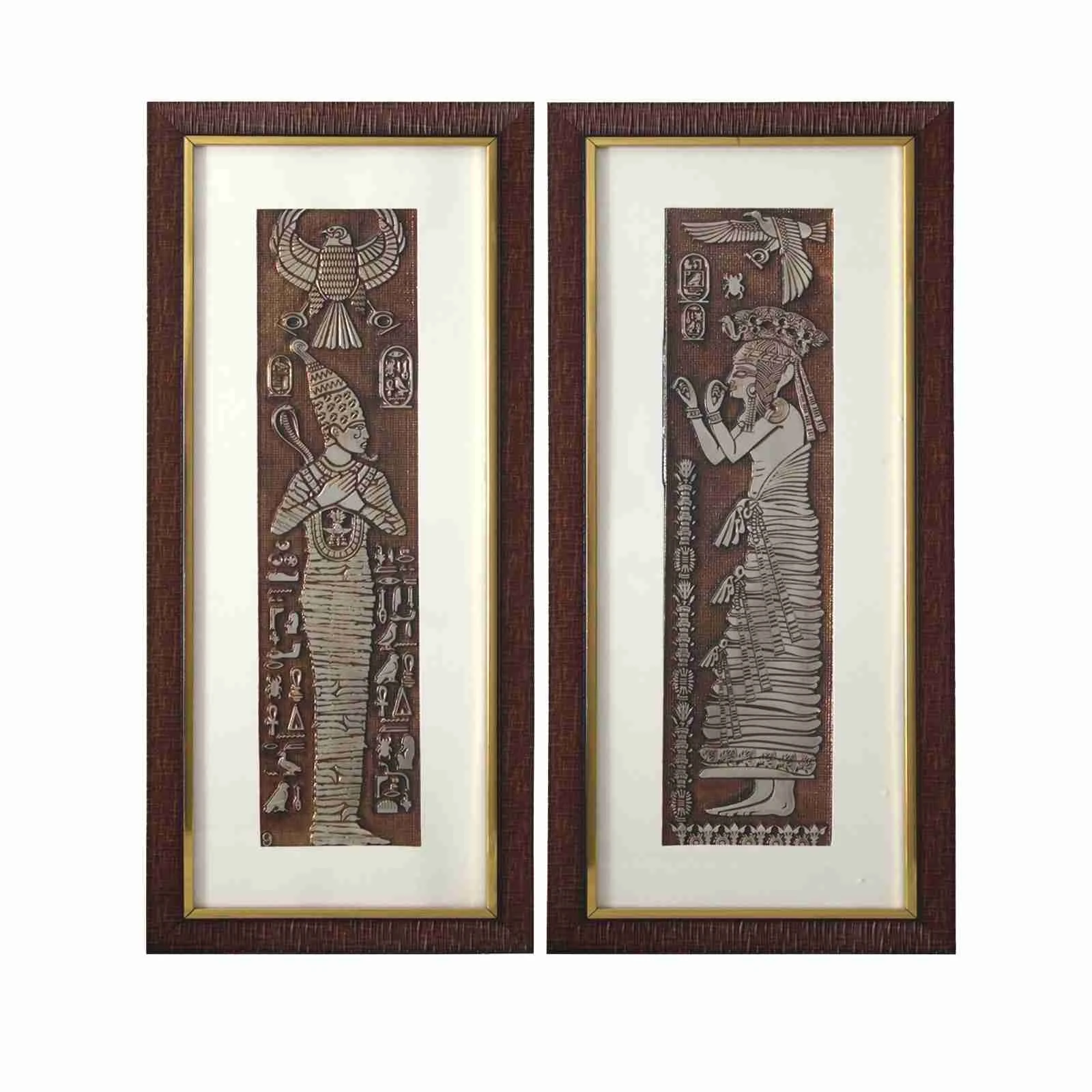 Pharaoh Nekhbet Foil Painting