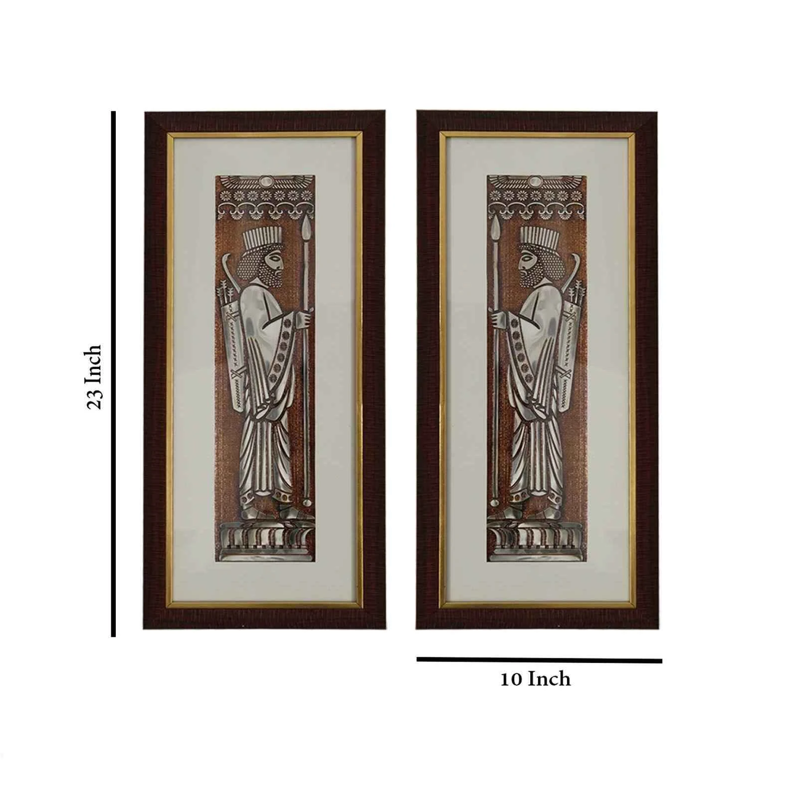 The Archaemenid Soldier Embossed Foil Wall Painting