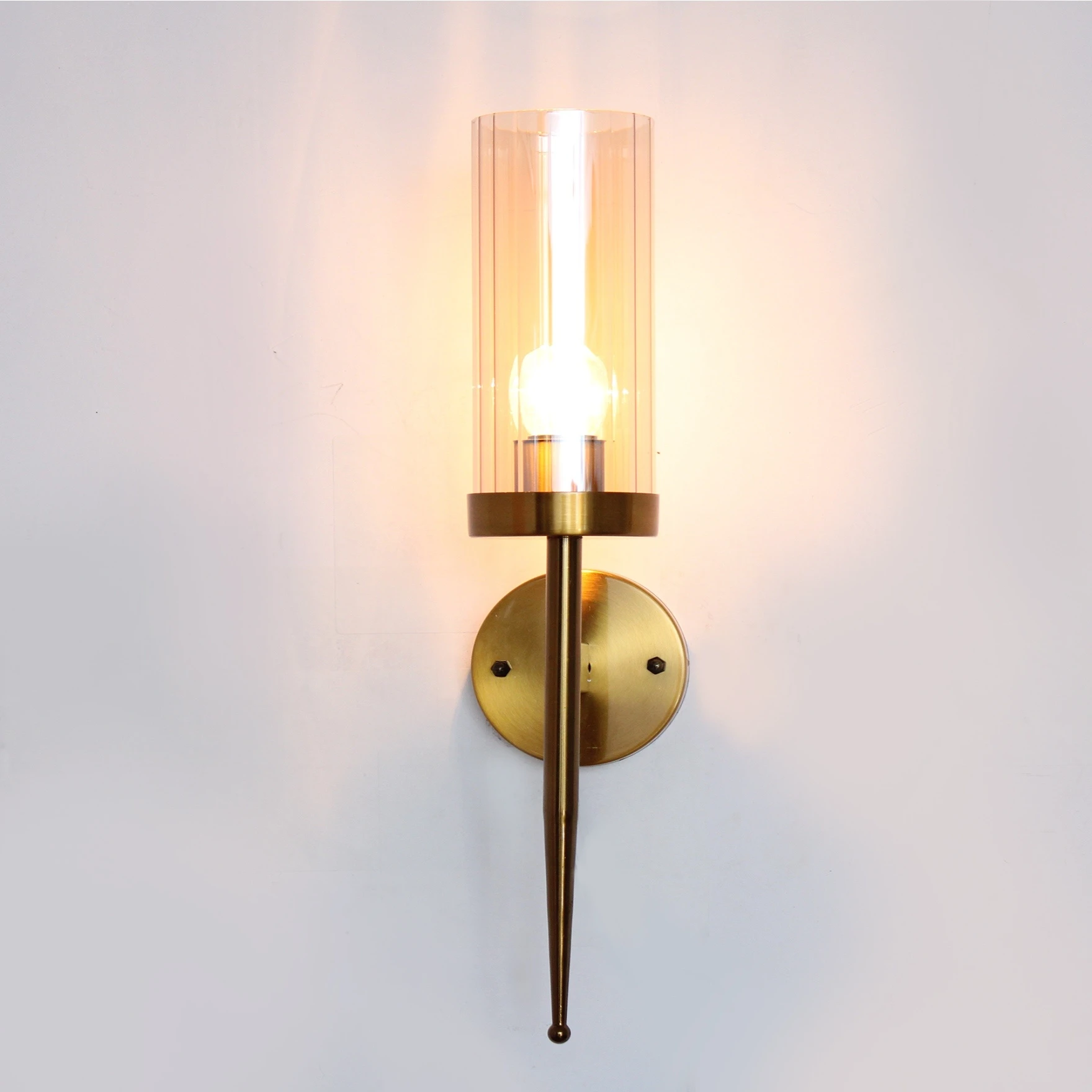Imperial White Tumbler Wall Sconce Light