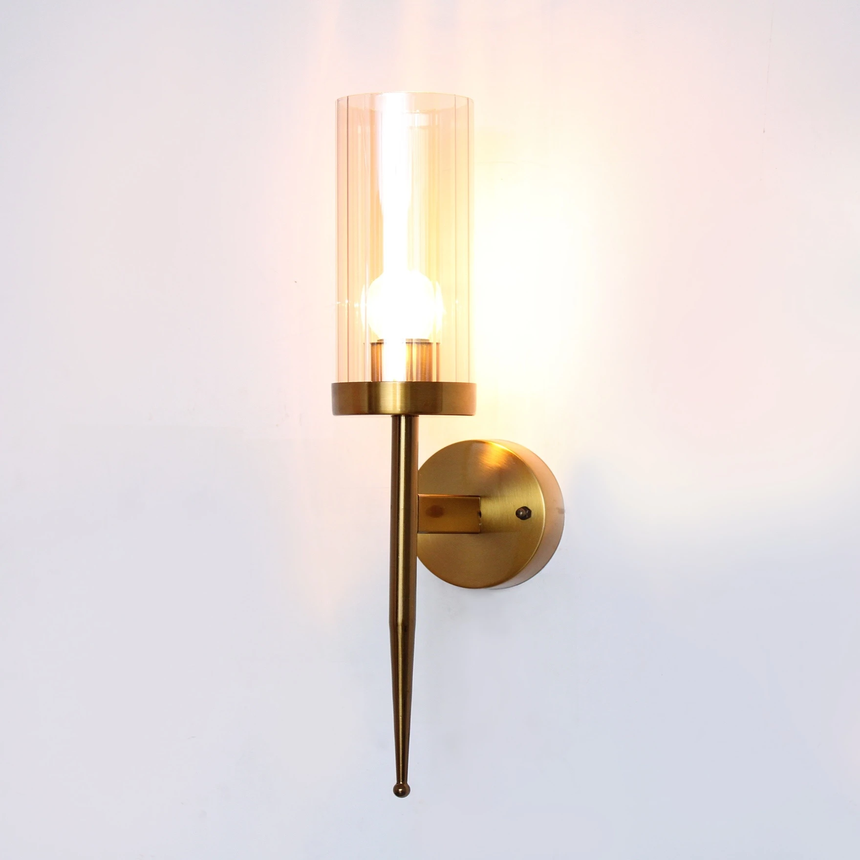 Imperial White Tumbler Wall Sconce Light
