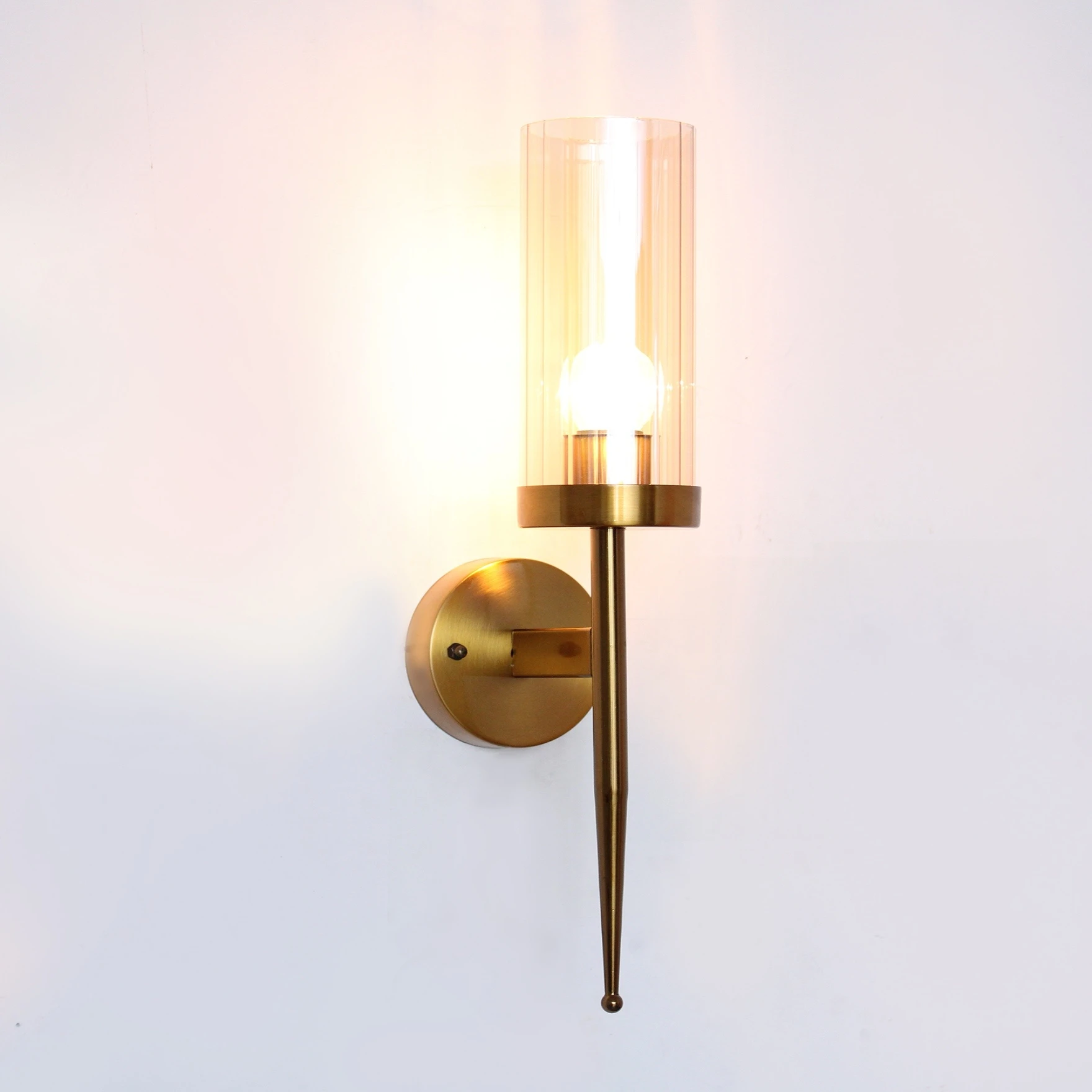 Imperial White Tumbler Wall Sconce Light
