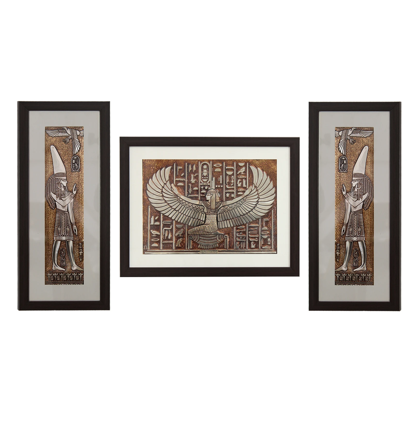 Ancient Egyptian God Wall Painting Set Of 3