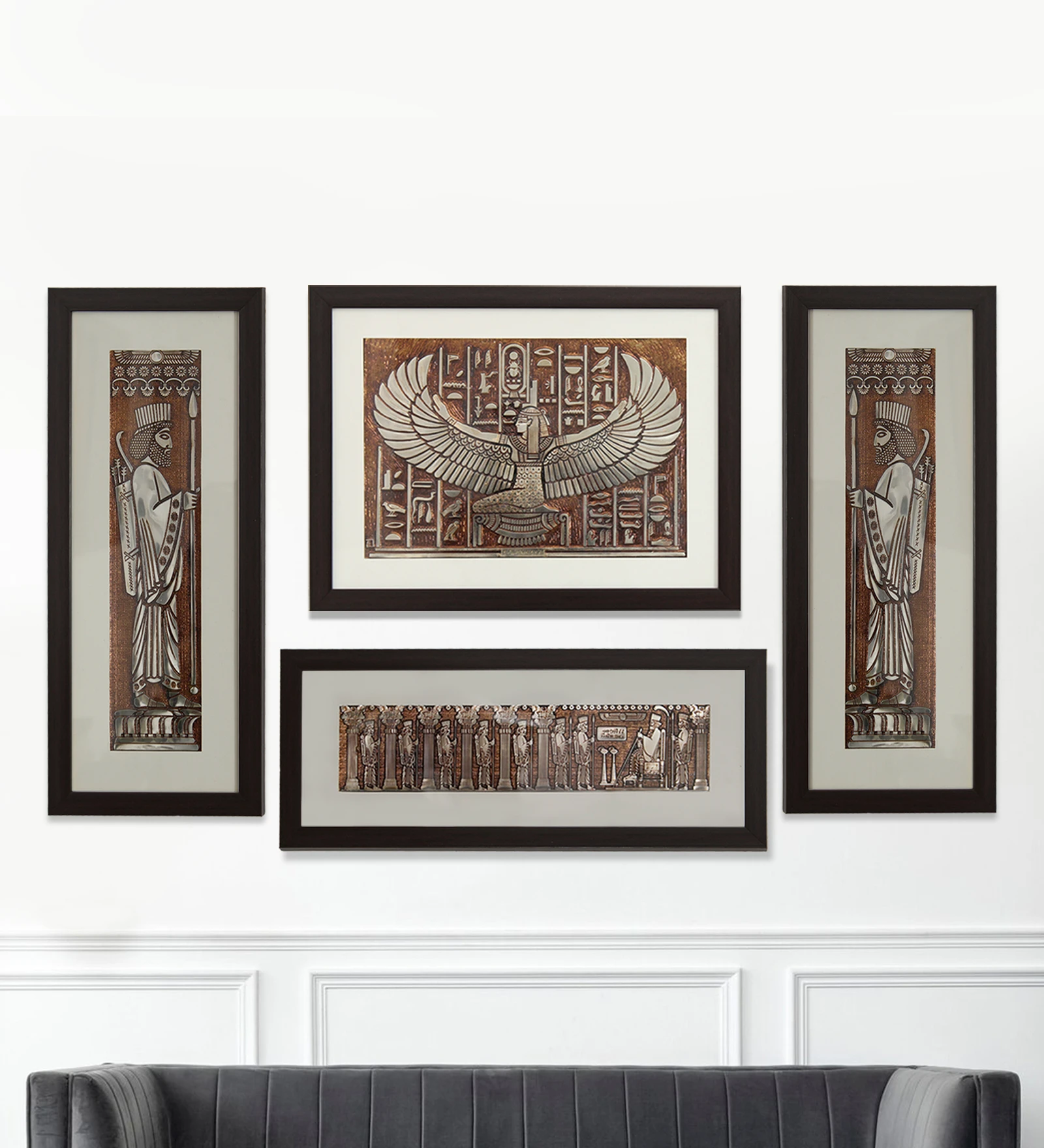 Ancient Persian Egyptian Wall Painting