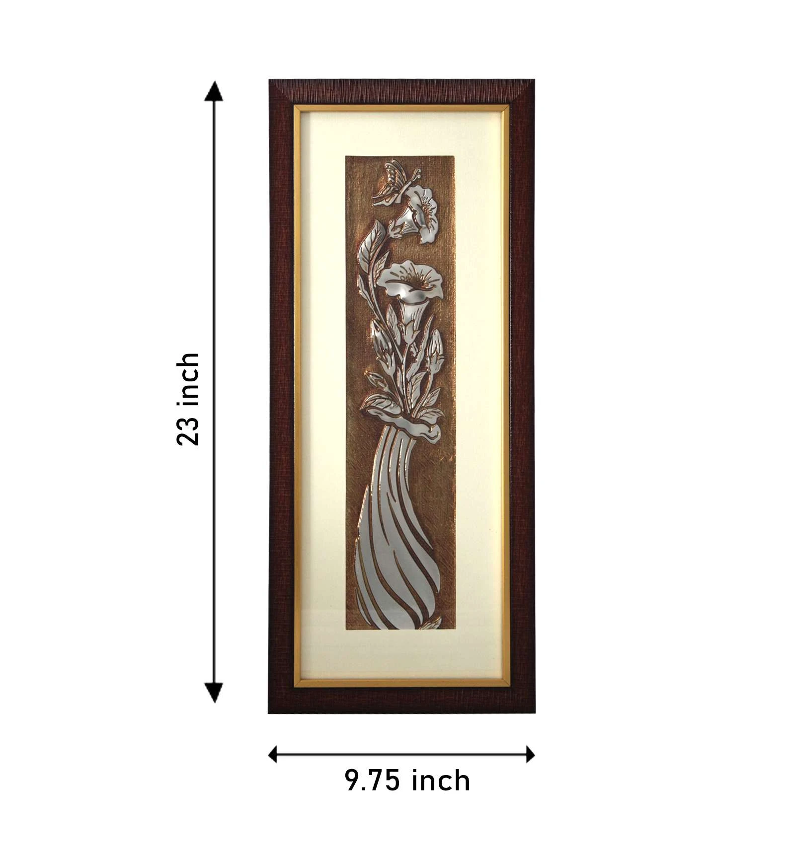 Floral Fantasy. Ancient Egyptian Foil Art, A Bouquet of Flowers Embossed Foil