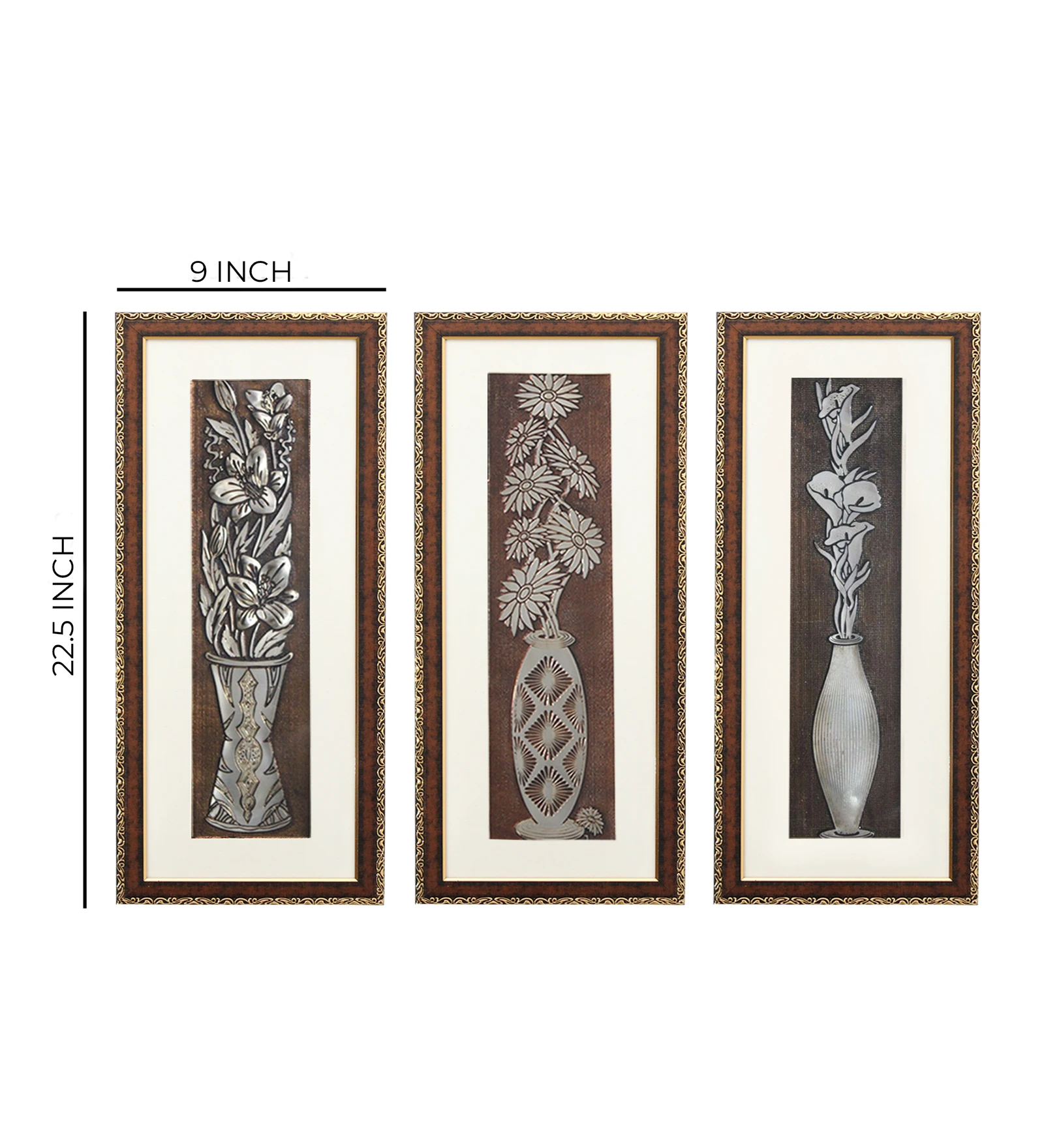 Georgia Flower Wall Painting Set Of 3