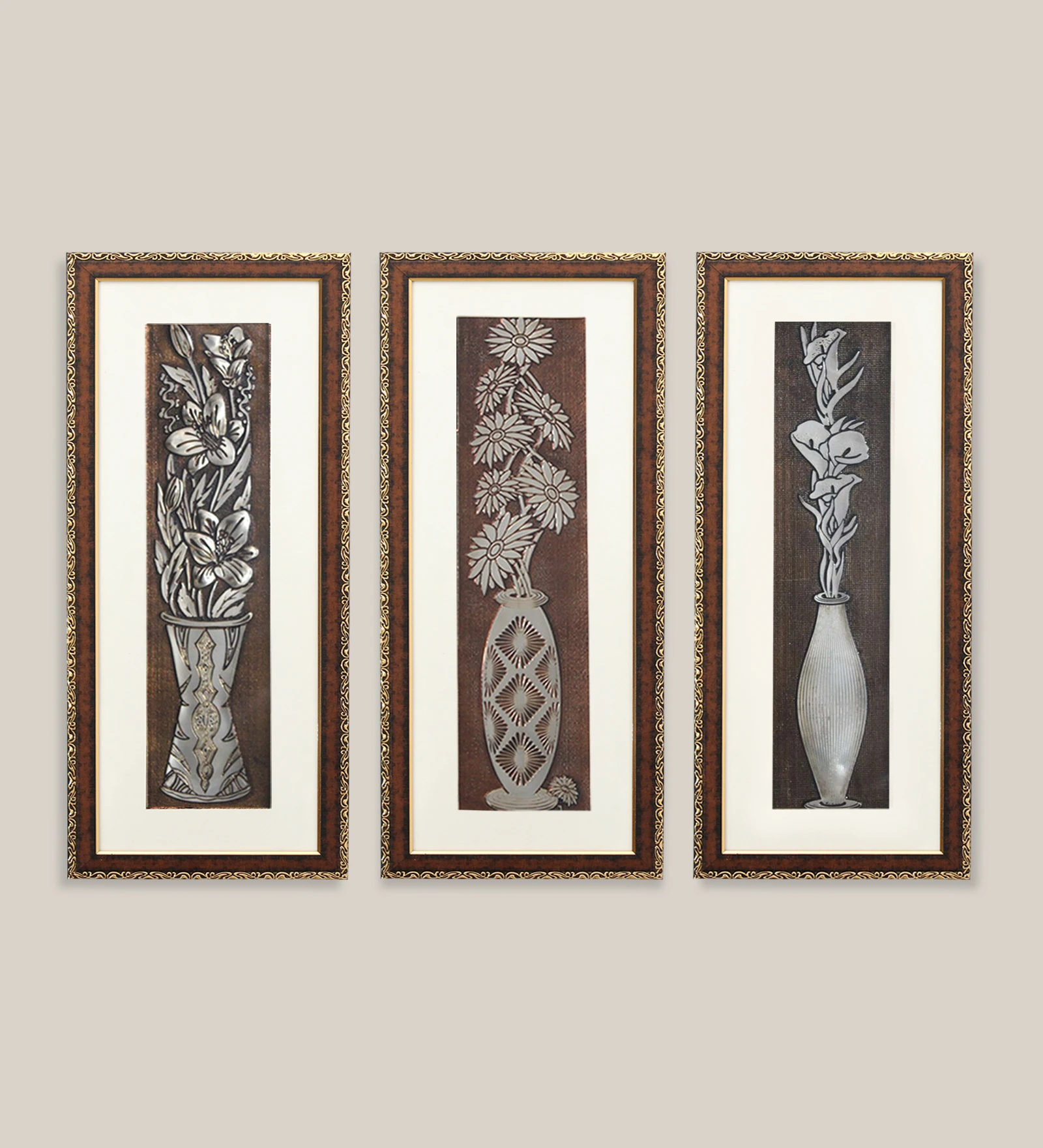 Georgia Flower Wall Painting Set Of 3