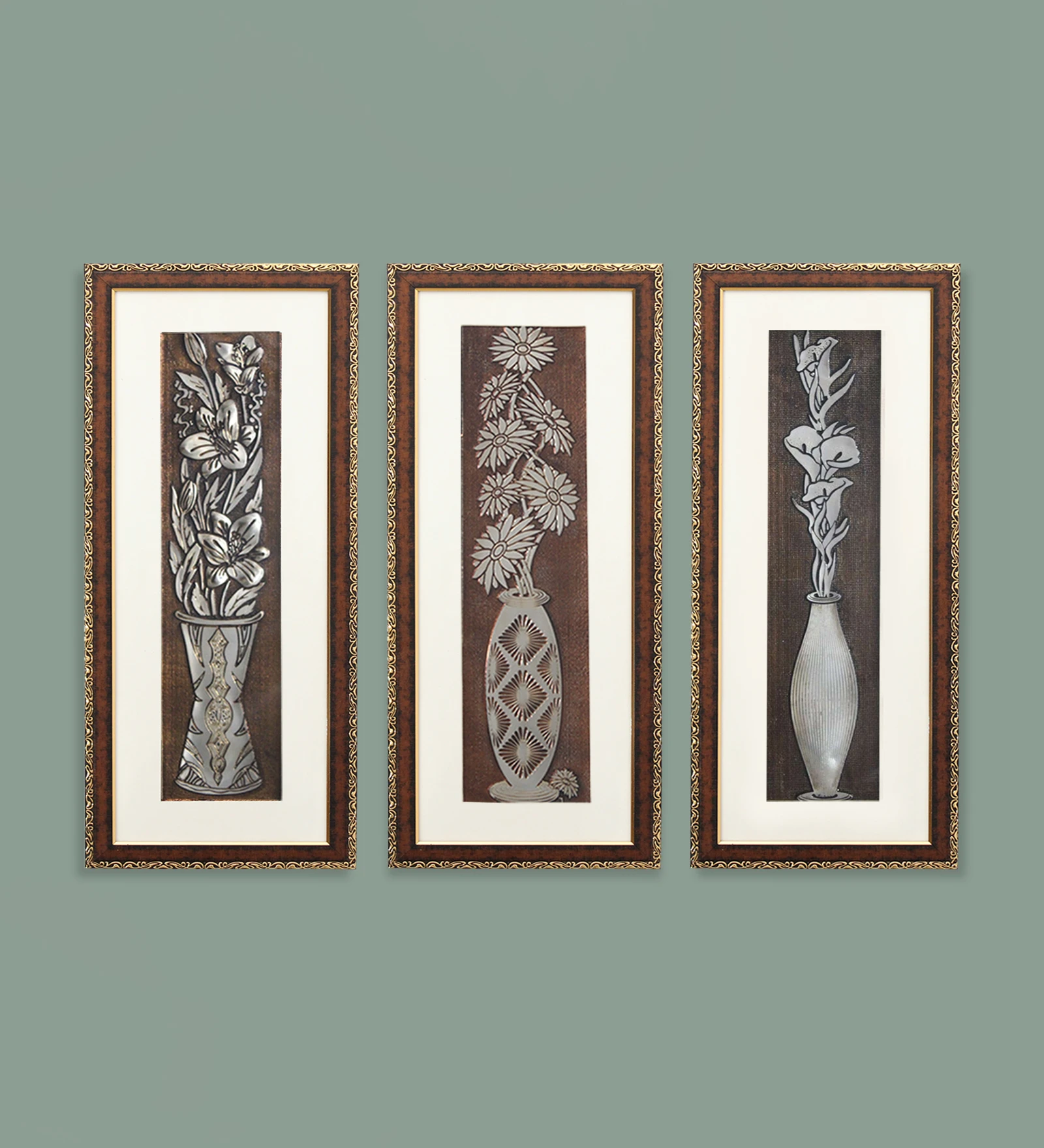 Georgia Flower Wall Painting Set Of 3