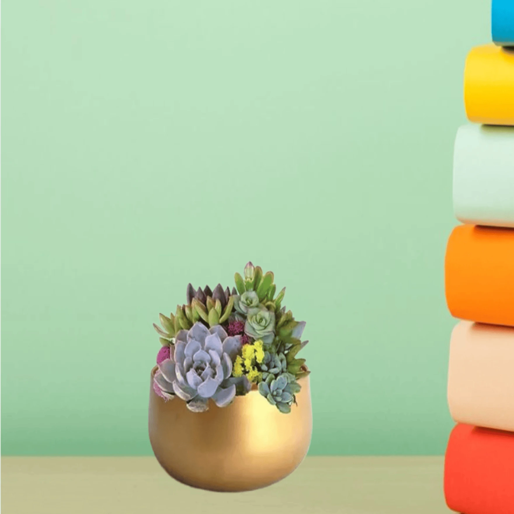 Metal Plant Pots with Drainage Hole,Indoor Planter Flower Pots, Home Garden Decor Planter for Living Room Bedroom Interior,Gold