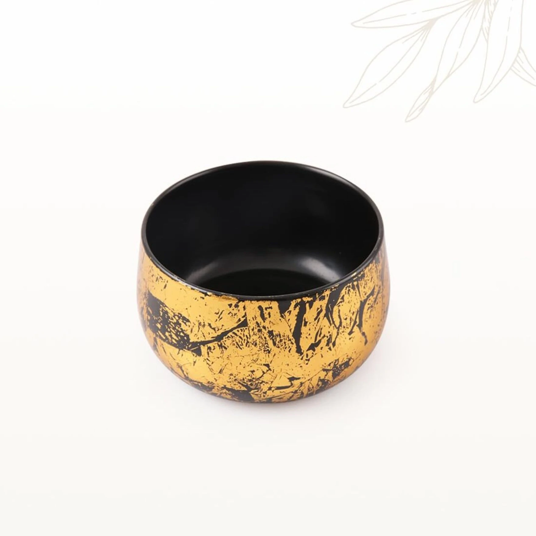 Iron Black and Gold Antique Handi Flower Pot with Drainage Hole Planter for Indoor Plants for Home Decor, Living Room, Kitchen, Bedroom, Table Top, Show Piece, Office, Gifting