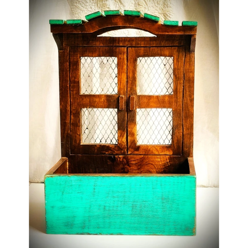 Handcrafted Wooden Flower Pot