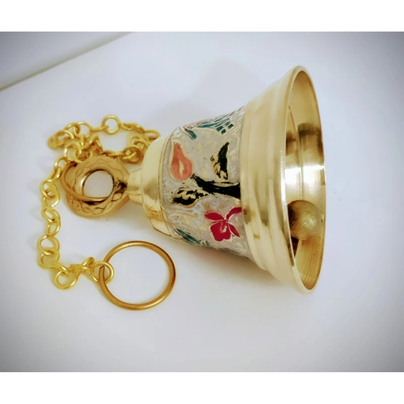 Golden Pooja Bell for Positive Vibrations
