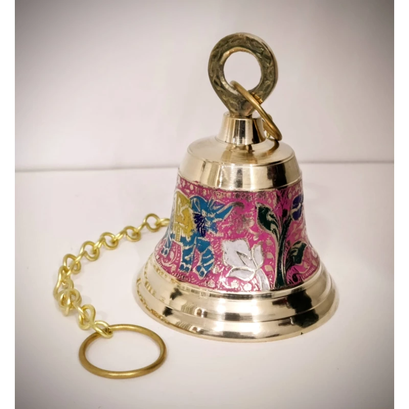 Pink Pooja Bell for Chakra Healing