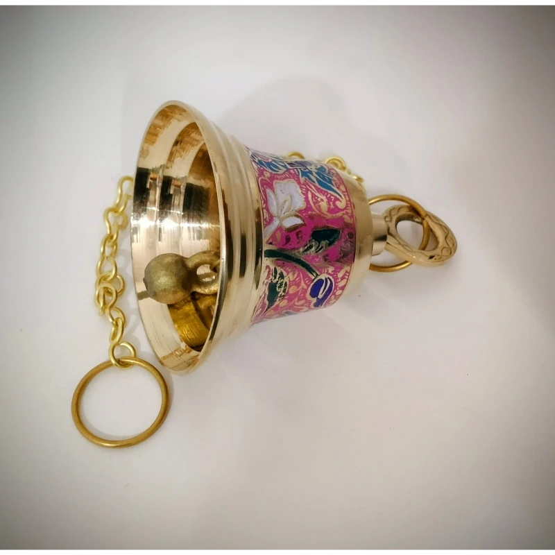 Pink Pooja Bell for Chakra Healing