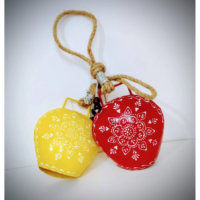 Combo Yellow & Red Bell |Set of 2|