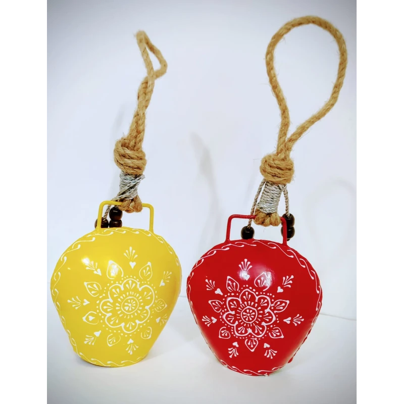 Combo Yellow & Red Bell |Set of 2|