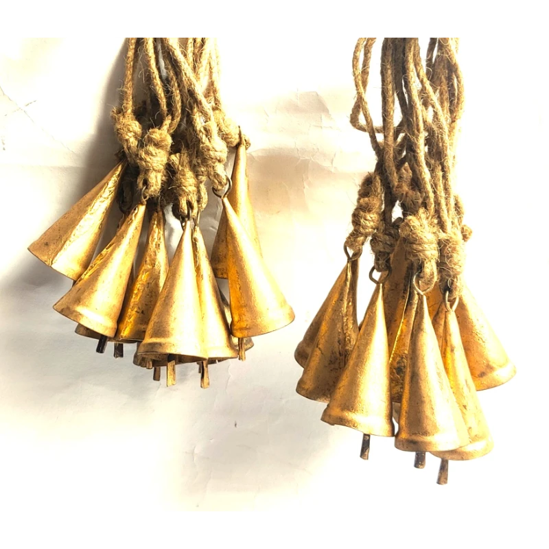 Set of 5 Cone Shaped Hanging Bells