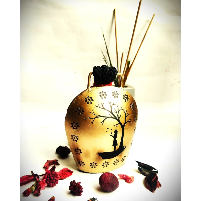 Girl Under a Tree Metal Wind Chime Bell