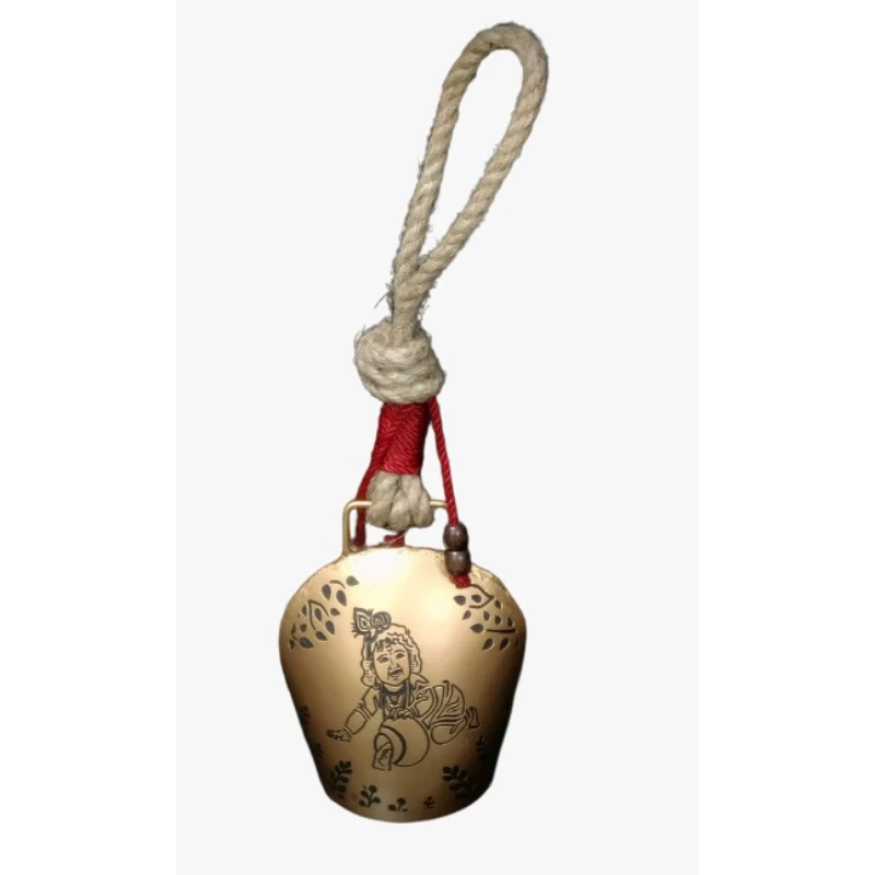 Rustic Krishna Cowbell with Antique Finish