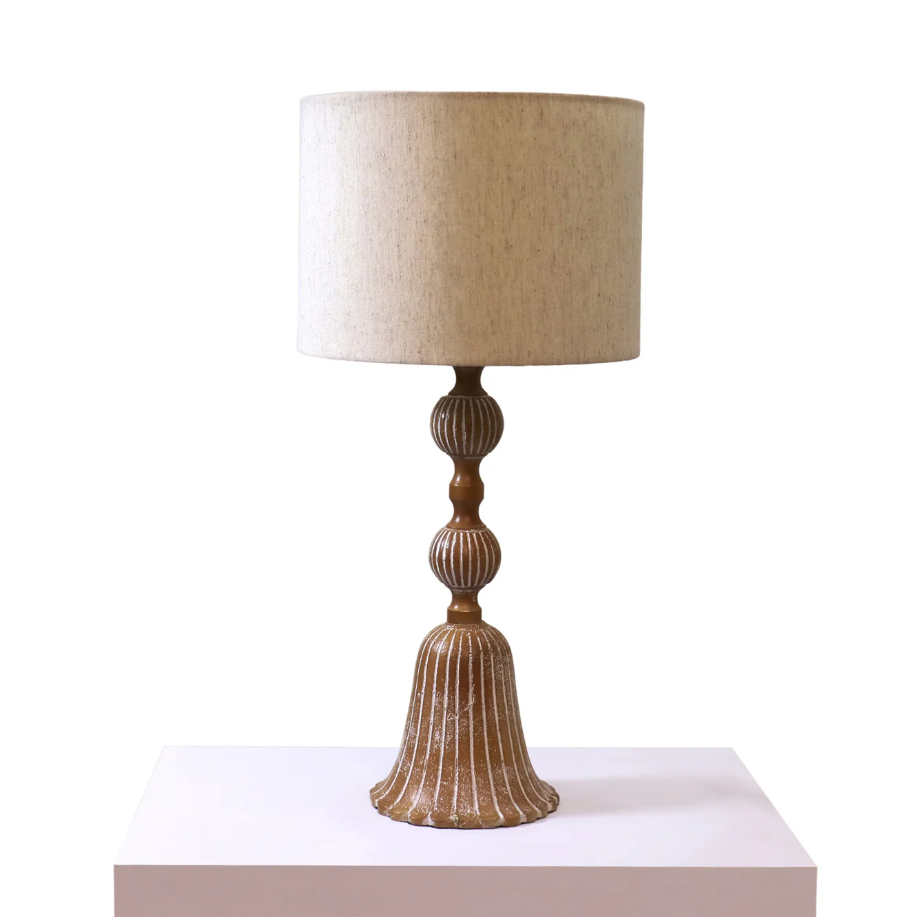 Lars' Bohemian Table Lamp - Elegant Iron Base & Eclectic Design