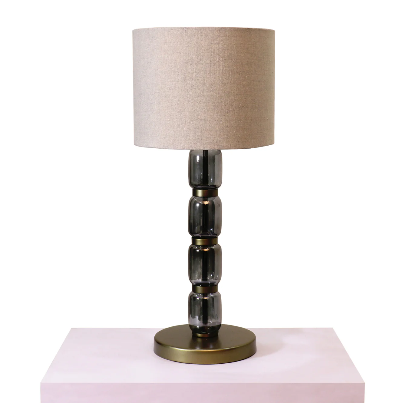 Valore Glass  Table Lamp - Elegant Iron Base & Eclectic Design