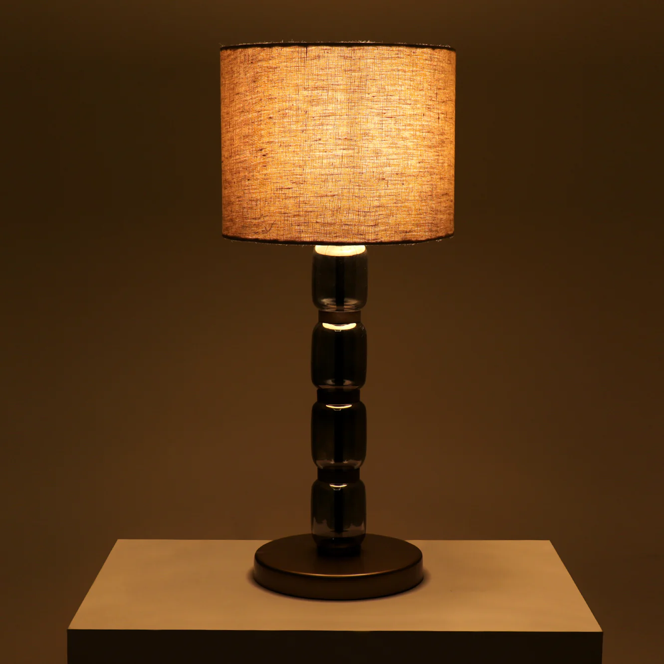 Valore Glass  Table Lamp - Elegant Iron Base & Eclectic Design