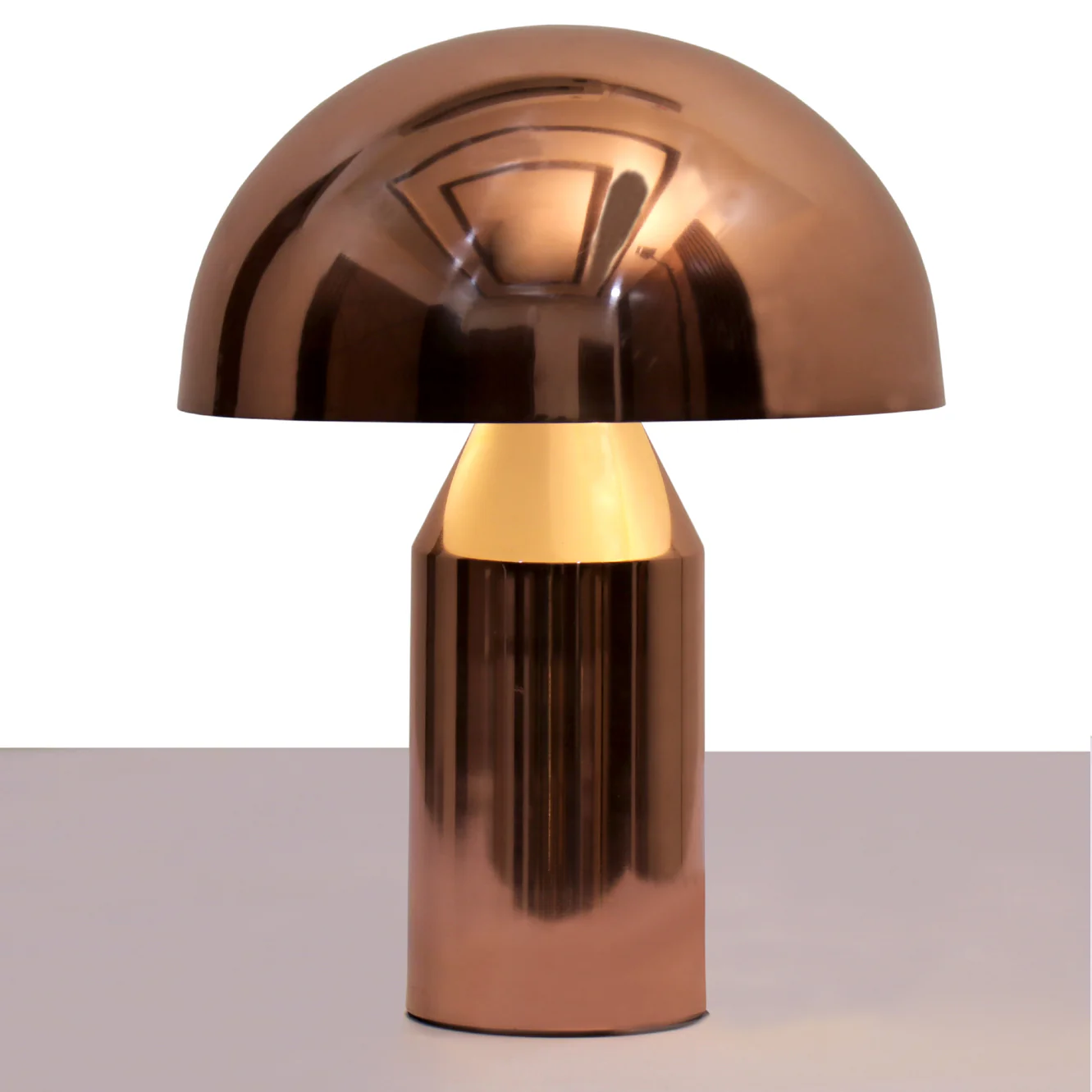 Brisa Mushroom Table Lamp - Elegant Iron Base & Eclectic Design