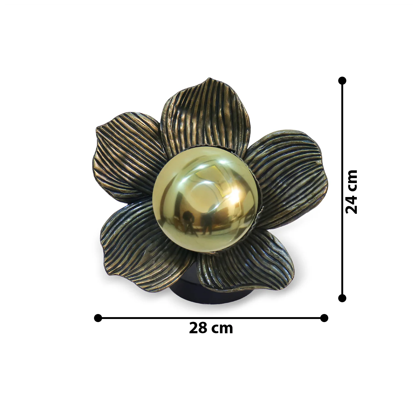 Celeste Flower Table Lamp - Elegant Iron Base & Eclectic Design