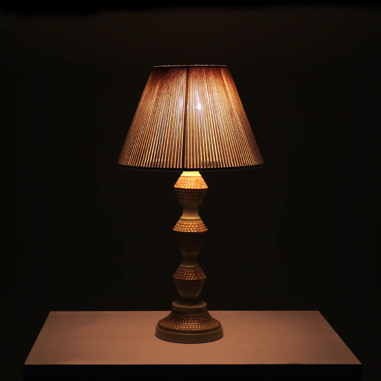 Knoxx Table Lamp - Elegant Iron Base & Eclectic Design