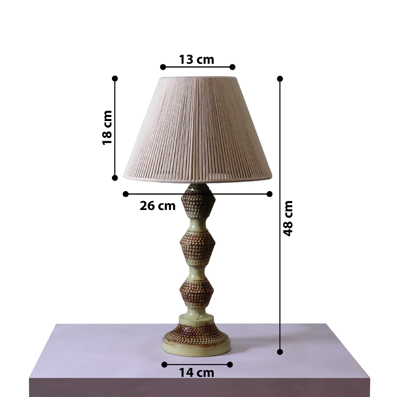 Knoxx Table Lamp - Elegant Iron Base & Eclectic Design