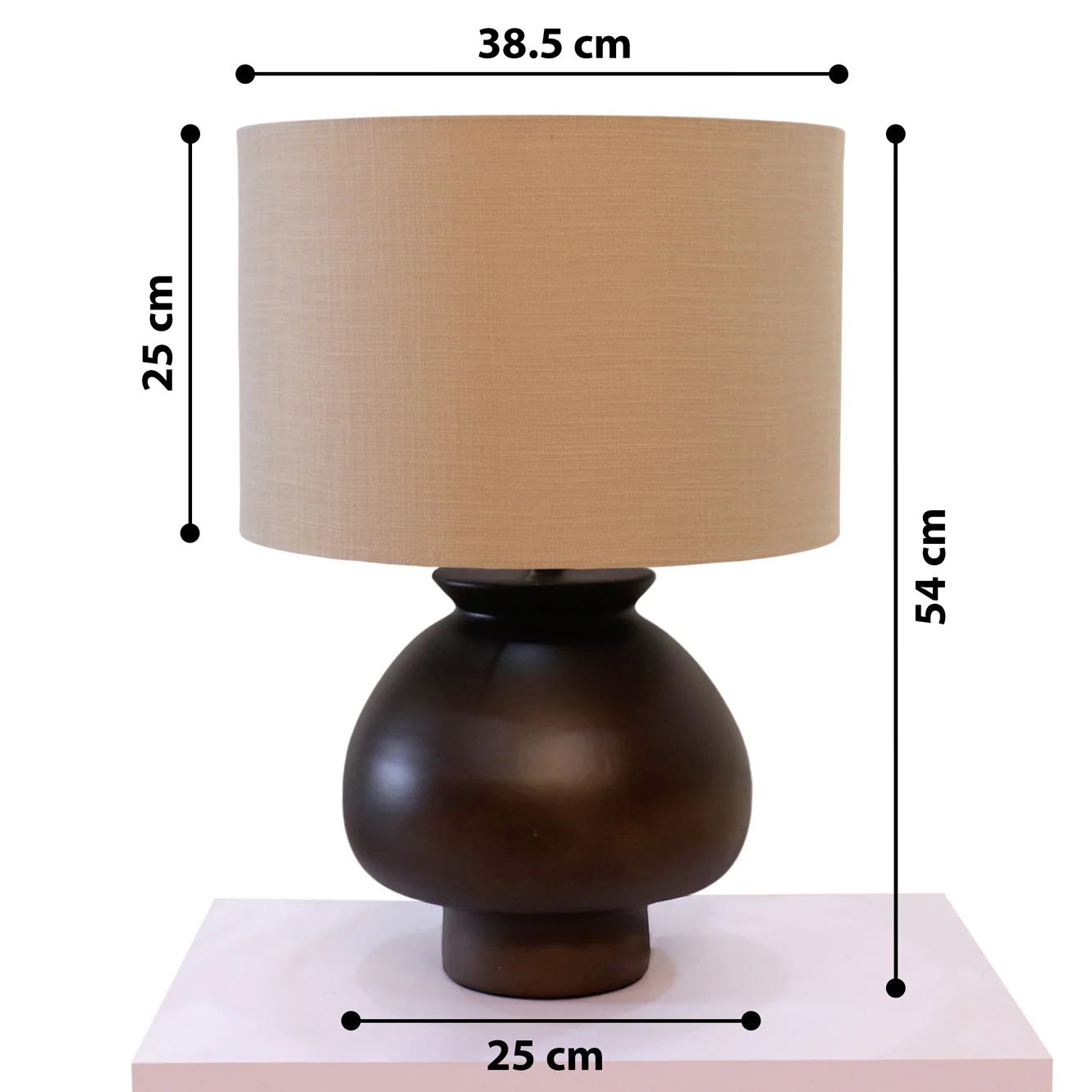 Globus Upward  Table Lamp - Elegant Iron Base & Eclectic Design