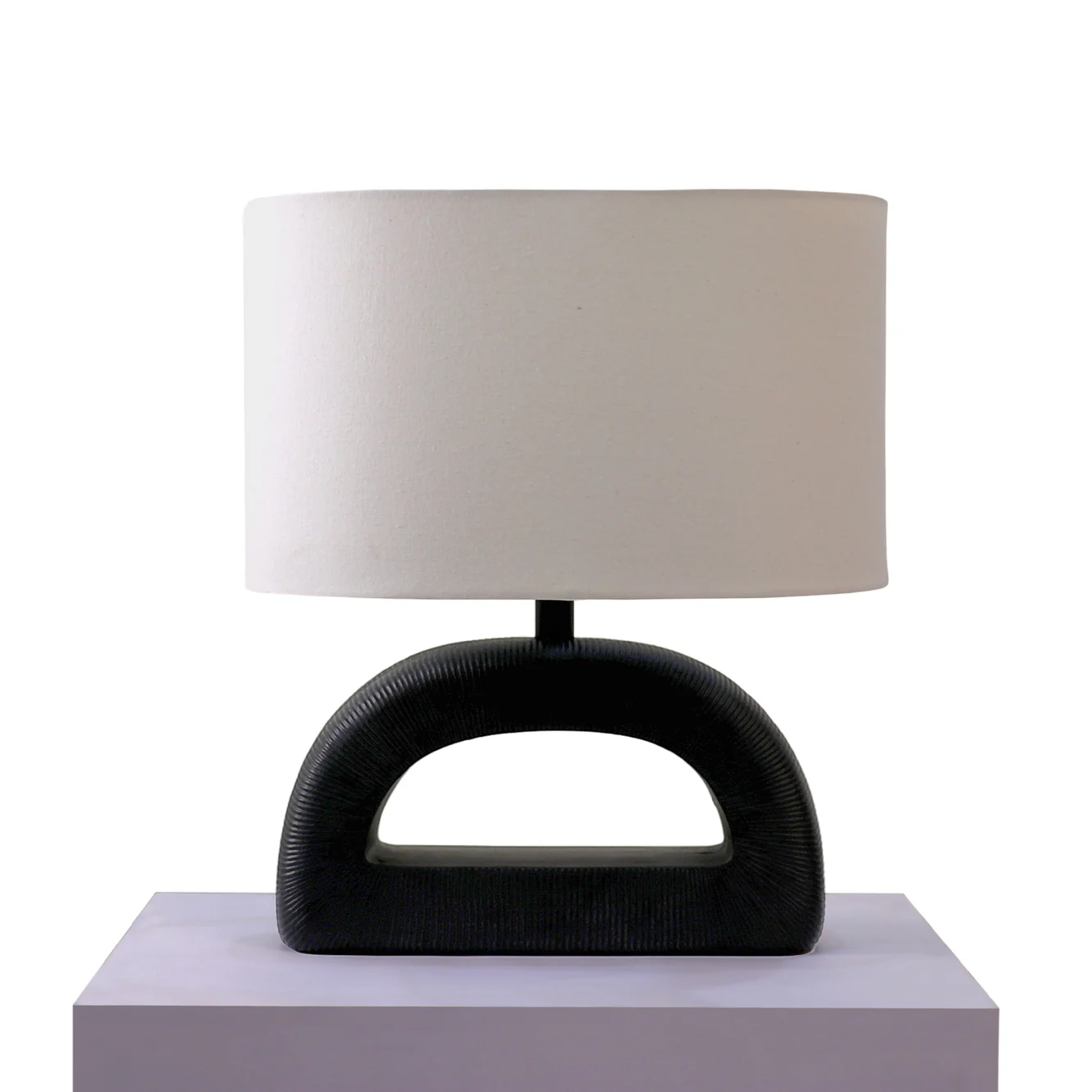 Leuto Table Lamp - Elegant Iron Base & Eclectic Design