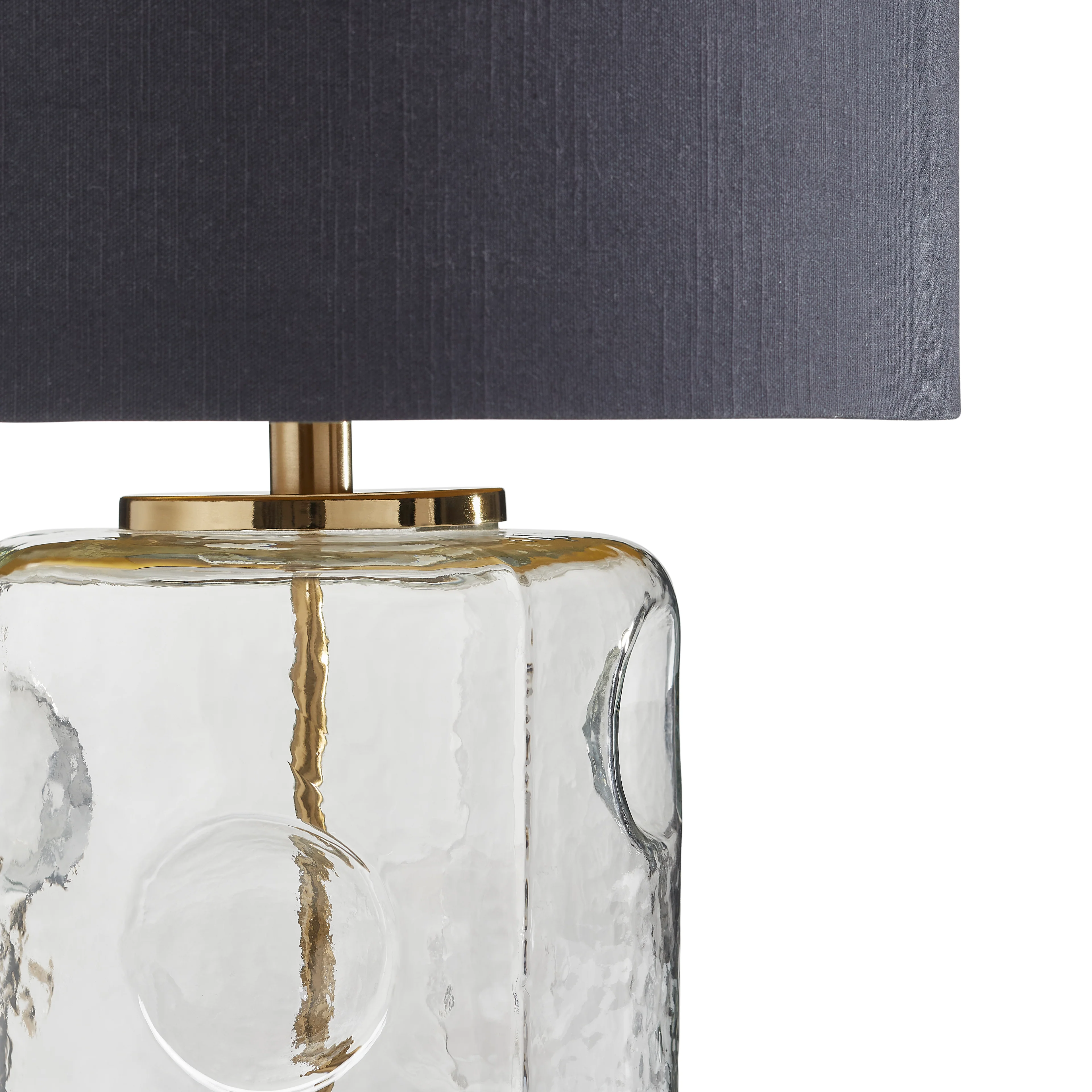 Glanz Glass Table Lamp - Elegant Iron Base & Eclectic Design