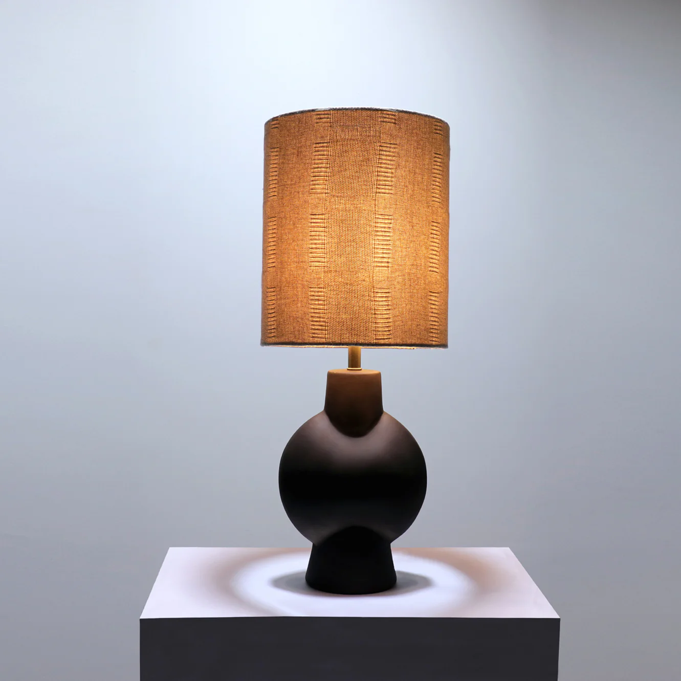 Globus Upward  Table Lamp - Elegant Iron Base & Eclectic Design
