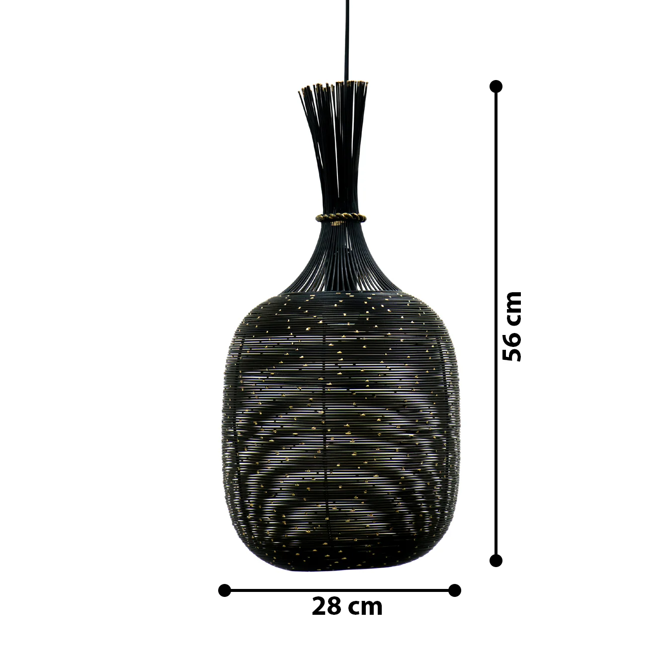 Klec Bottle Hanging Elegant Iron Base & Eclectic Design