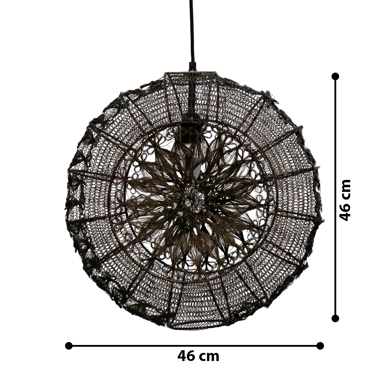 Warind Handcrafted Hanging Elegant Iron Base & Eclectic Design