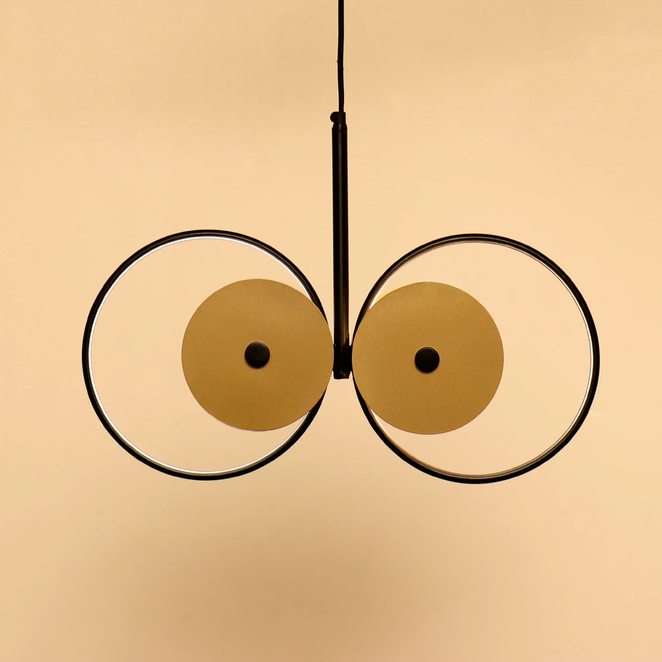 Iris Pendant Lamp Hanging Elegant Iron Base & Eclectic Design