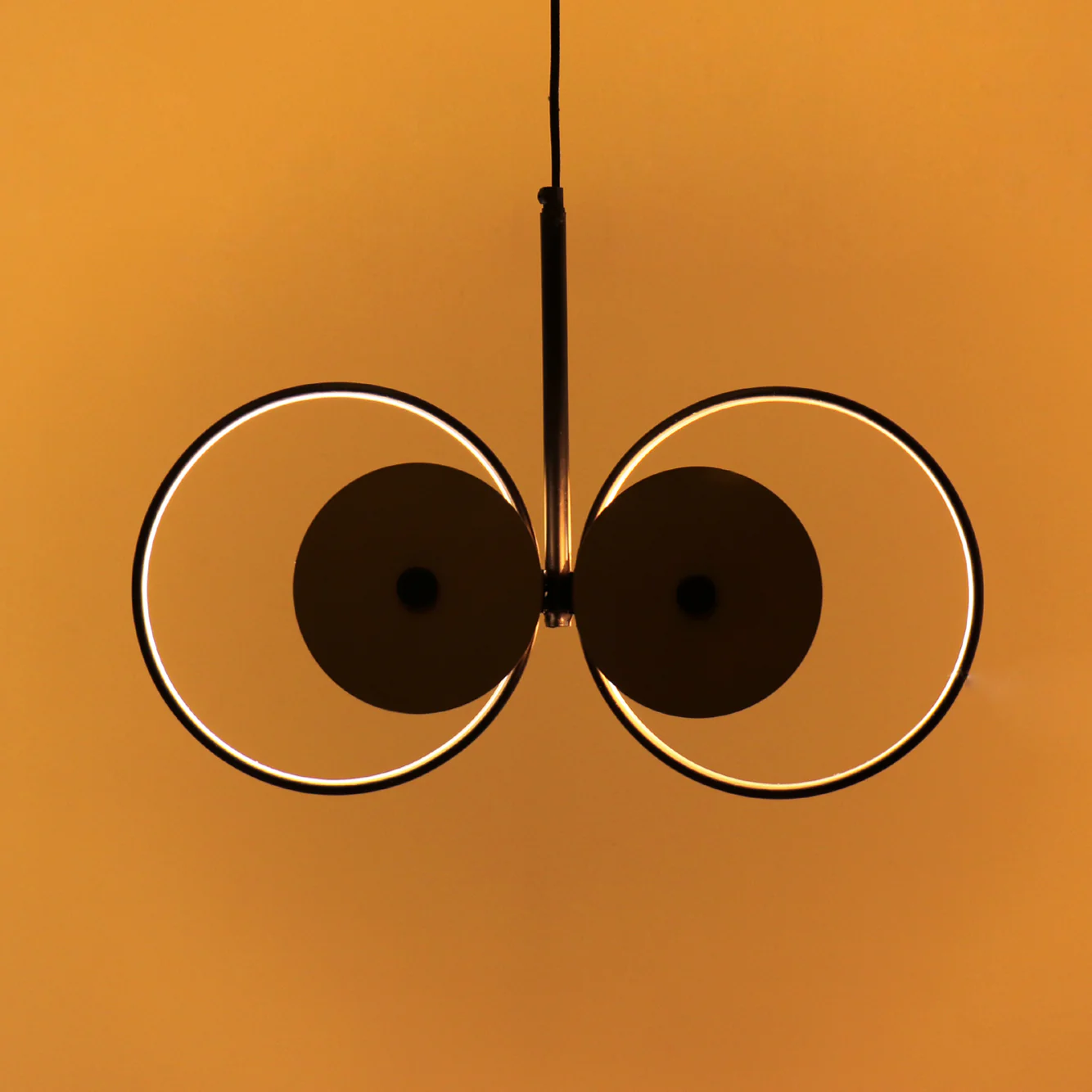 Iris Pendant Lamp Hanging Elegant Iron Base & Eclectic Design