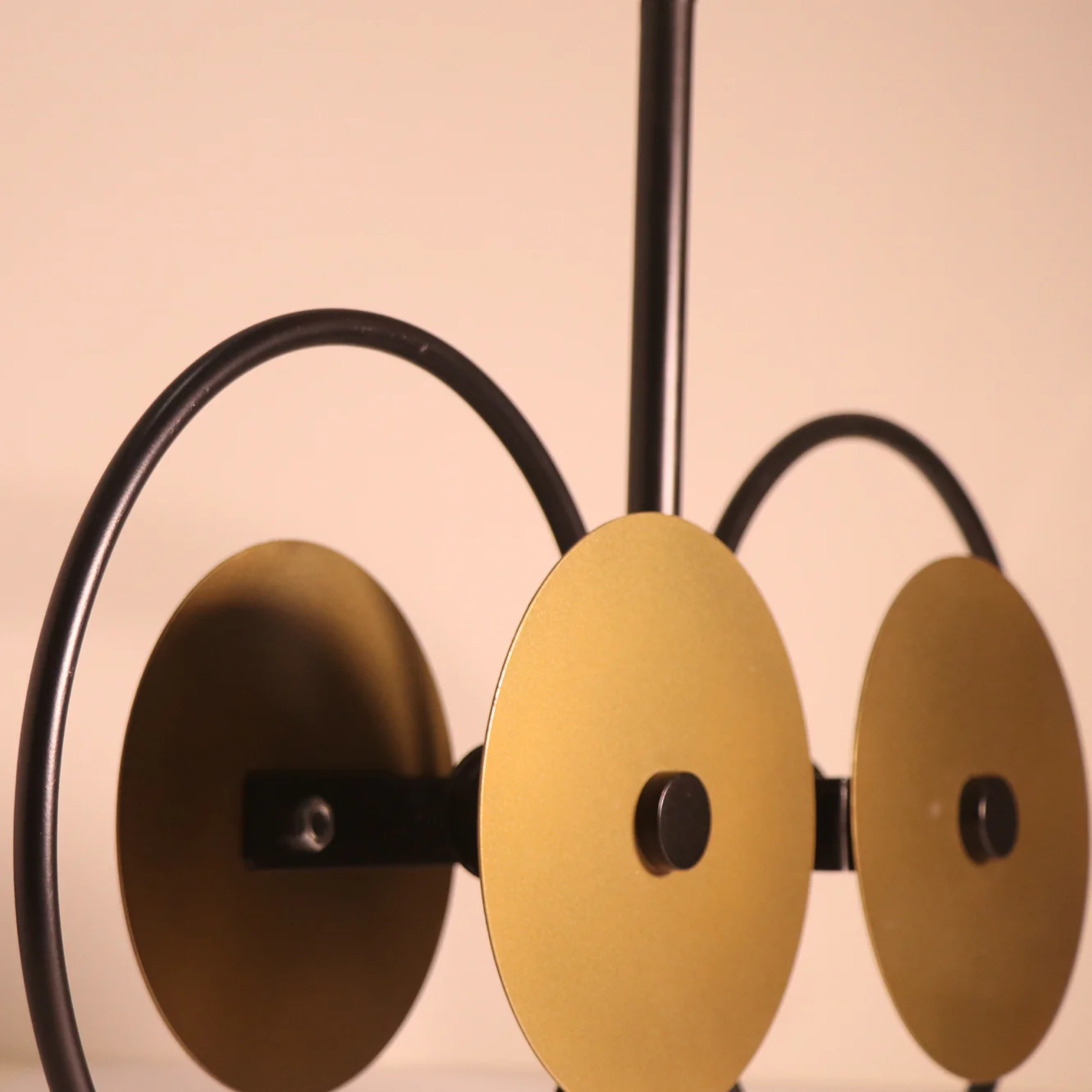 Iris Pendant Lamp Hanging Elegant Iron Base & Eclectic Design