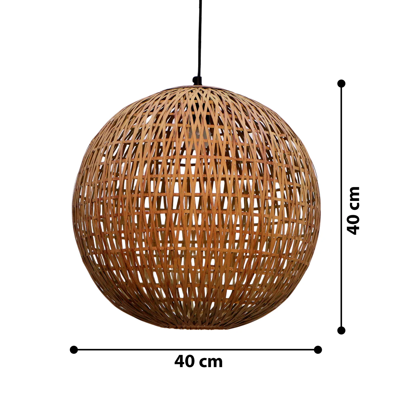 Orion Round Hanging Lamp Elegant Iron Base & Eclectic Design