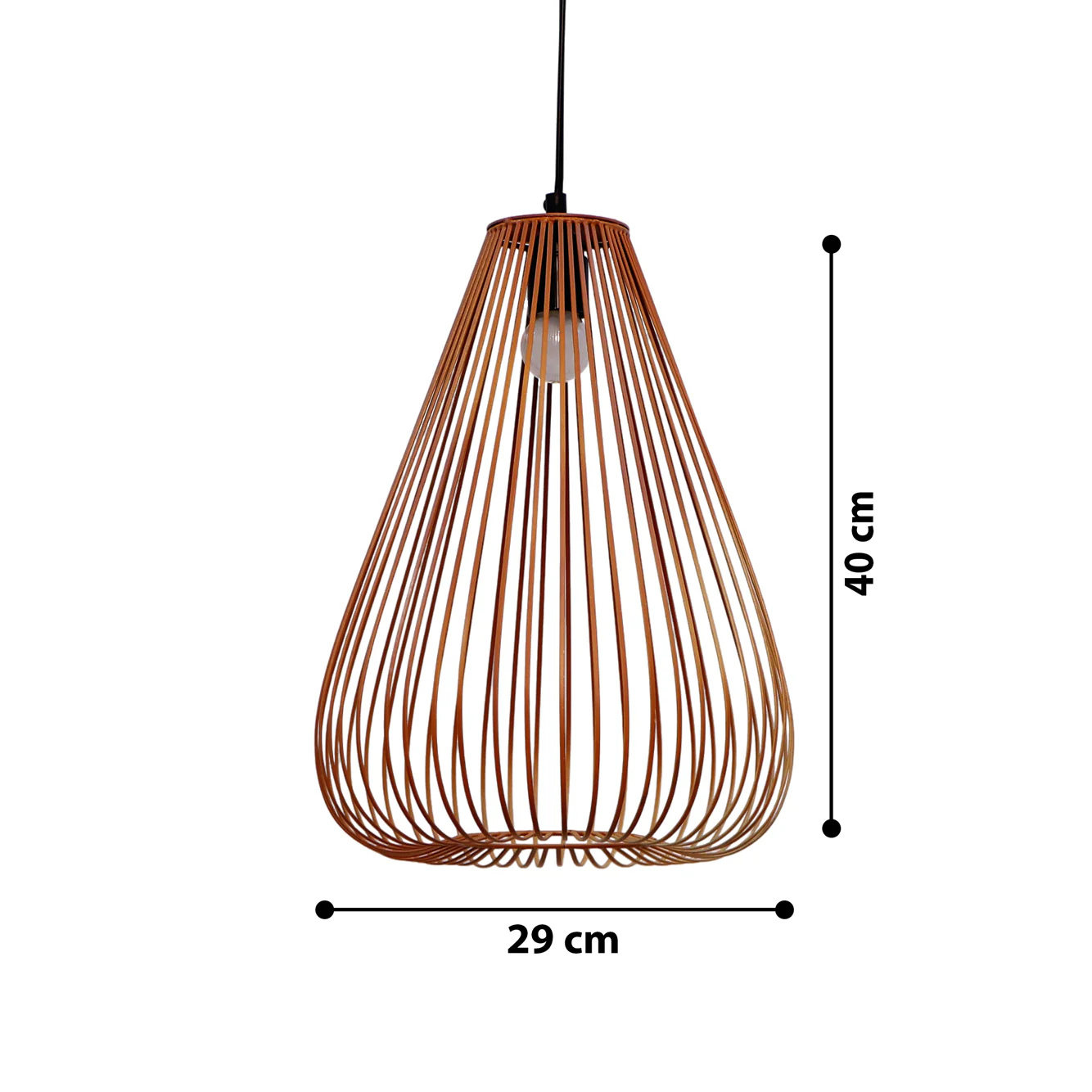 Zura Eye Drop Hanging Elegant Iron Base & Eclectic Design