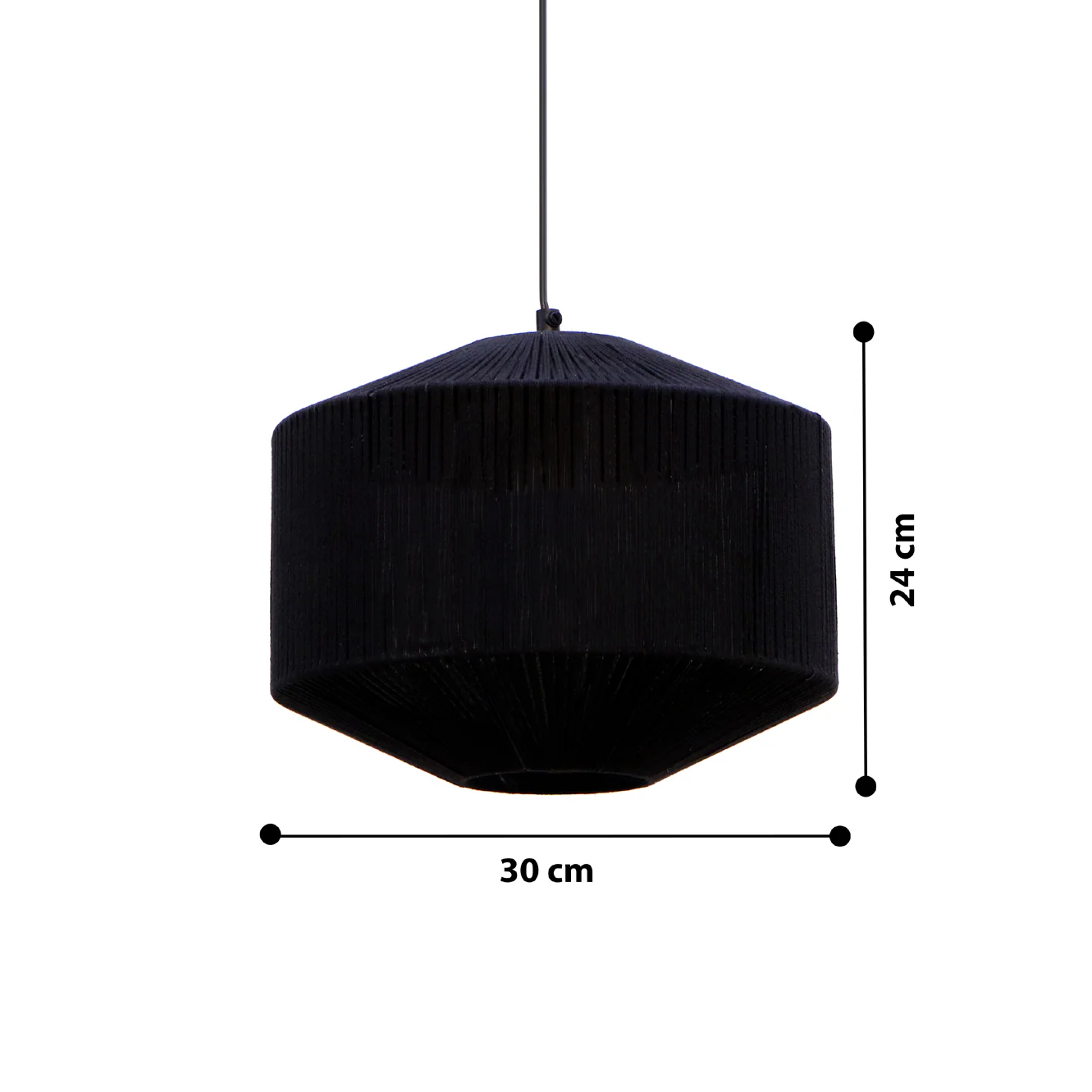 Bela Small Hanging Lamp Elegant Iron Base & Eclectic Design