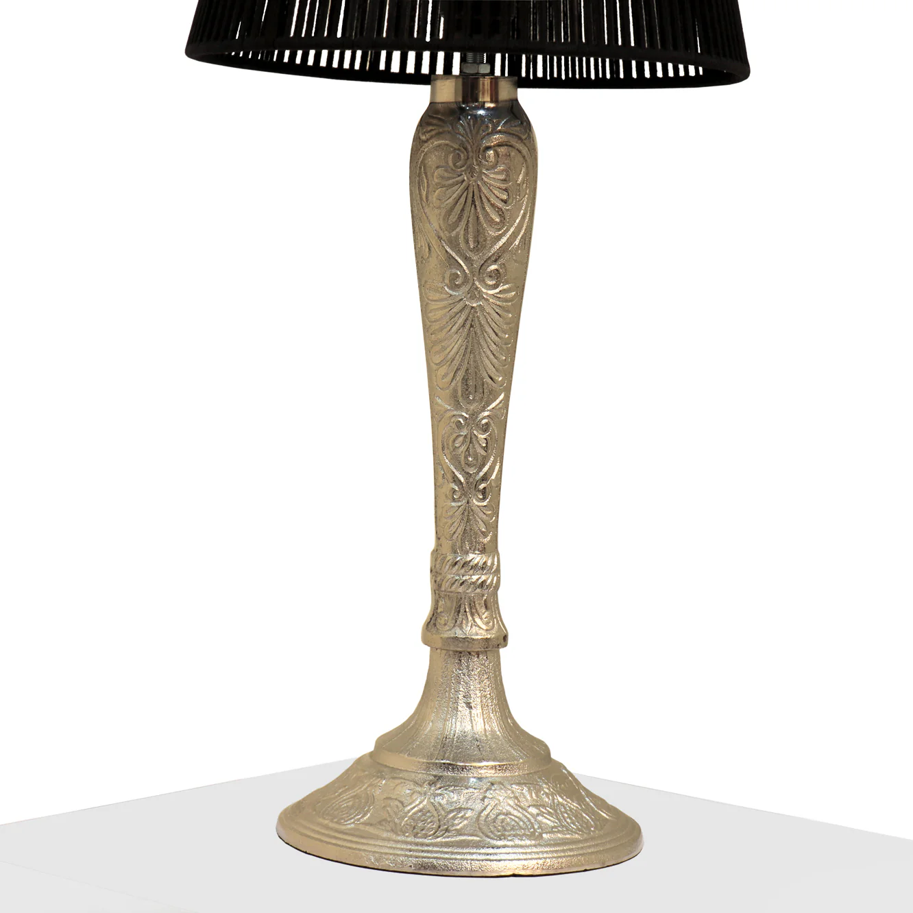 Viraag Table Lamp - Elegant Iron Base & Eclectic Design