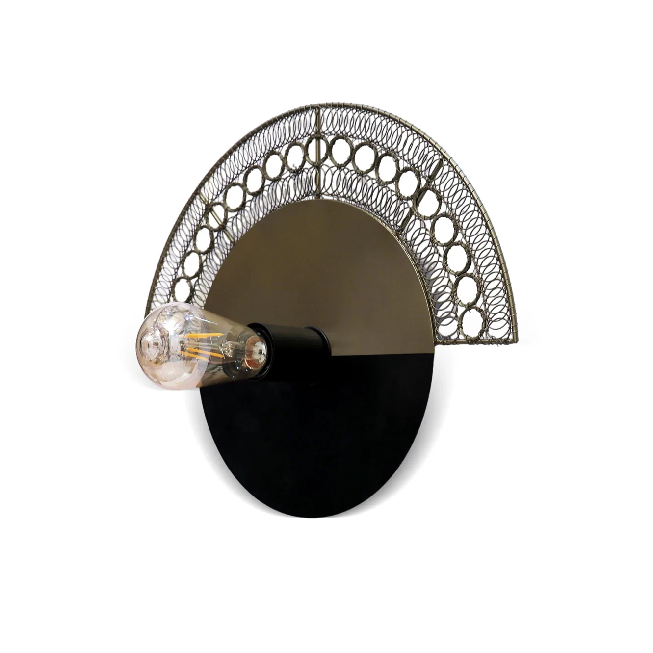 Warind Wall Lamp Elegant Iron Base & Eclectic Design